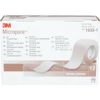 3M Micropore Sparadrap Chirurgical Chair 2,5 cm x 9,1 m 12 pc(s) Bandage(S)