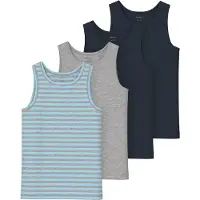 Name it Maillot de corps bleu nuit / bleu ciel / gris chiné