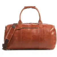 Buckle up BUCKLE & SEAM Cuir sac de voyage Willow Dot Weekender Cognac brun