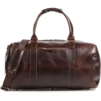 Buckle up BUCKLE & SEAM Cuir sac de voyage Willow Dot Weekender Brown marron foncé