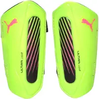 Puma Ultra Light Strap Protège-tibias unisexe jaune gris Gr XL