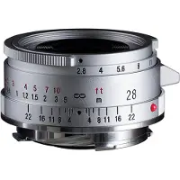 Voigtländer Color-Skopar F2.8 28 mm VM objectif asphérique, Type II, argenté