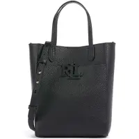 Lauren Accesorios pour femme. 431966760005 Sac cabas Cameryn en cuir grainé noir (OSFA), Casuel