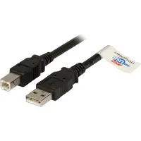 EFB Elektronik Câble de raccordement USB 2.0 A-B, mâle-mâle, 3 m, noir, Premium