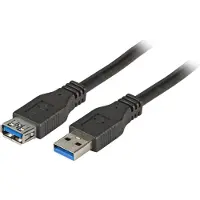 EFB Elektronik EFB K5237.1,8 EFB USB3.0 Verlängerungskabel A-A,St-Bu,1,8m,schwarz,Premium