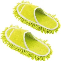 InnovaGoods Mop Go Mopp Slippers Jaune
