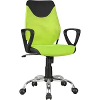 Amstyle Chaise de bureau pour enfants KiKa noir lime pour enfants à partir de