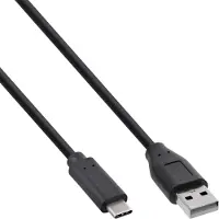 InLine 35732 Câble USB 2.0, type C prise à A prise, noir, 2m