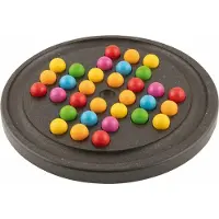 Goki jeu de société Solitaire 20 cm bois brun foncé