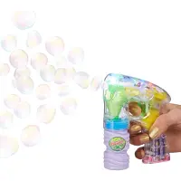 Relaxdays Pistolet à bulles LED