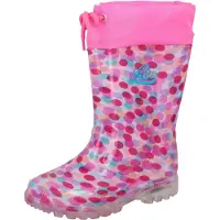 Lico Bottes en caoutchouc 'Power Blinky' turquoise / rose / magenta