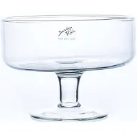 Sandra Rich Bol On Foot Transparent 18x18xh14cm Rond Verre
