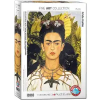Eurographics Puzzle Portrait de Frida Kahlo avec chaîne d'épines 1000 pièces