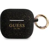 GUESS Gua3Sggek Airpods 3 Coverczarny/Black Silicone Glitter