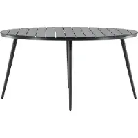 Ebuy24 Break Table de salle à manger Ø150 cm, noir.