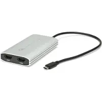 Other World Computing Adaptateur USB-C vers double HDMI 4K avec DisplayLink pour Apple M1 Mac ou tout Mac ou PC avec USB-C ou Thunderbolt - Blanc