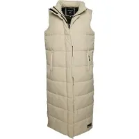 Superdry pour femme. W5011482A Gilet matelassé Ripstop beige long beige (XS), Casuel, Polyester, Durable
