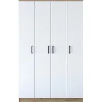 Skye Decor , BA116 - 2247, armoire, noyer, 100 % PANNEAUX DE PARTICULES MÉLAMINÉS, 120 x 47,3 x 190,8 cm