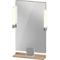 Duravit Sivida miroir, chrome, 450x36x650mm, éclairage à poser, interrupteur à détecteur, raccordement au réseau, SV7420010550000