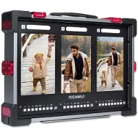 Feelworld PS101 Triple 10.1 inch Vertical Display Monitor (10.10", Full HD), Moniteur vidéo, Gris