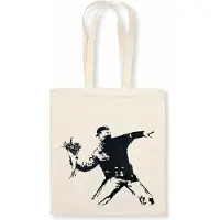 Sonstige Verlage Sac en tissu Bansky - Lanceur de fleurs, Multicolore