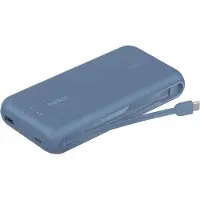 Belkin Batterie Externe 20 000 Mah 30 W Power Delivery Avec Câble Usb-c Intégré - Bleu