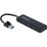 StarTech.com .com Hub 4 ports USB-A, 5Gbps, USB alimenté par bus, Mini Hub USB, Multi-Port USB Splitter, Hub de bureau USB 3.0 avec 4x ports USB-A, Hub USB de voyage sans alimentation électrique