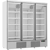 CombiSteel Congélateur JDE-1530F - 3 portes vitrées, refroidissement par ventilation forcée, éclairage LED