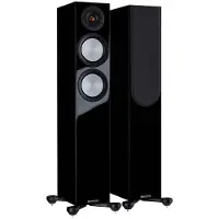Monitor Audio 2x haut-parleurs de sol Silver 200 7G laqué noir brillant