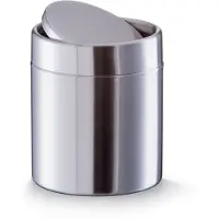 Zeller Poubelle de table, inox Ø11,5x14