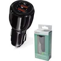 Vakoss Chargeur de voiture USB noir de
