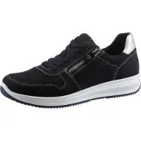 Ara Baskets basses 'Schnürschuh Damen 12-25510-02 Rauleder in blau' noir