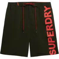 Superdry pour homme. M3010238A Maillot de bain classique vert (M), Beachwear, Polister recyclé, Durable