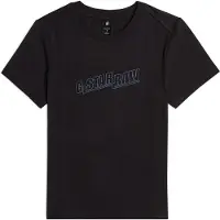 G-Star Embro Logo Short Sleeve T-shirt Noir M Femme
