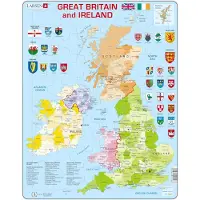 Larsen Puzzle - Grande-Bretagne et Irlande (politique) (48 pièces)