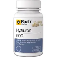Raab Vitalfood Hyaluron 500 - 60 gélules 34,8g
