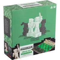 Noble Collection Minecraft Chess Set Overworld Heroes Vs Hostile Mobs Juego De Mesa Multicolore