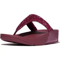 Original Brands FitFlop Lulu Crystal-Mix Toe-Post Luxe Plum, taille 37 (EU)