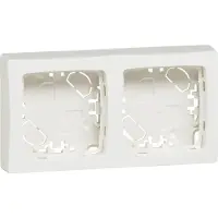 Legrand Cadre apparent , double, Oteo, IP20, blanc ultra, 1 pièce.