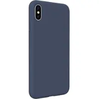 Evelatus iPhone Xs Max Premium Étui en silicone souple au toucher (Apple iPhone XS Max), Coque pour téléphone portable, Bleu