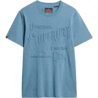 Superdry pour homme. M1012100A T-shirt bleu Workwear (XL), Casuel, Coton, Manche courte, Durable