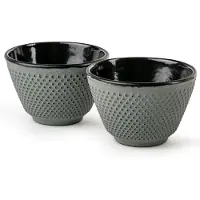 Bredemeijer 1x2 Teebecher Xilin Gusseisen hellgrün 153095, Tasse, Vert