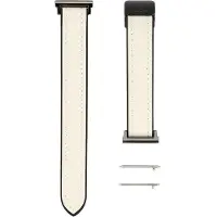 Connect Sangle en cuir de silicone de 20 mm avec aimant (Cuir, Silicone), Sangles de montre, Blanc