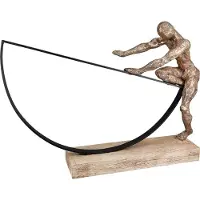 Casablanca by Gilde Uphil, motif d'homme, bronze H : 30 cm