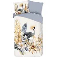 Good Morning Bettbezug "fleurs et oiseaux" - multi - (140x200/220 cm) - Baumwolle