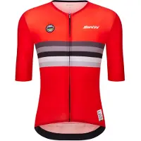 Santini Uci World Champion Switzerland 2025 Short Sleeve Jersey Rouge S
