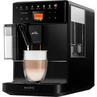 Eta Machine à café automatique Acorto I 1400 W I Moulin en acier inoxydable I Design extra-mince I Système de mousse CLICK&LATTE I Panneau detactile I 9 niveaux de mouture