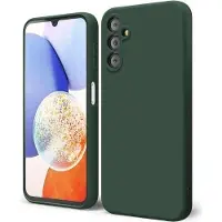 Evelatus Galaxy A14 4G / 5G Premium Etui souple au toucher en silicone (Samsung Galaxy A14, Samsung Galaxy A14 5G), Coque pour téléphone portable, Vert