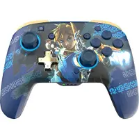 PDP Rematch Glow Link Hero Nintendo Switch Controller Bleu