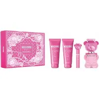 Moschino Edt Spray 100ml/Gel douche 100ml/Lotion corporelle 100ml/Edt Spray 10ml Toy 2 Bubble Gum Set